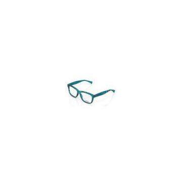 Blue Plastic Optical Frames For Men For Round Face , Big Square New Style