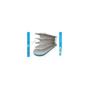 5 Layers Supermarket Display Shelves / Light Duty Gondola Semicircle Steel