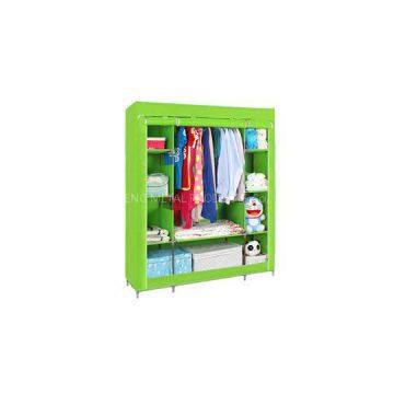 Wholesale Custom Colored Cover Triple Fabric Wardrobe For Home