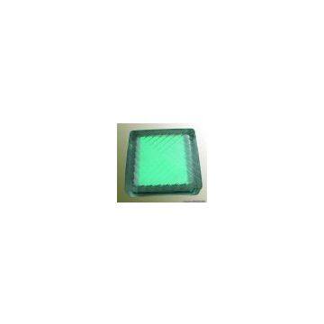 Solar glass brick