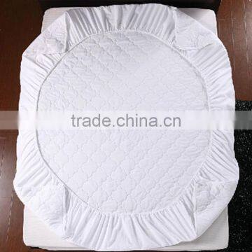 Factory price 100% cotton mattress pad cover PU waterproof mattress cover