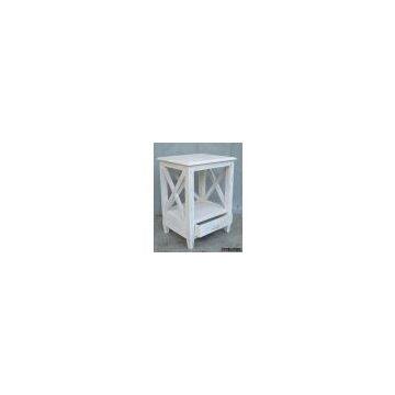 WOODEN SIDE TABLE
