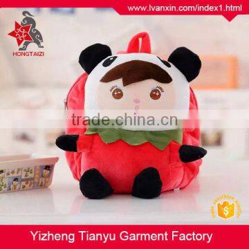 Funny colorized plush bag for kids/kids plush handbag