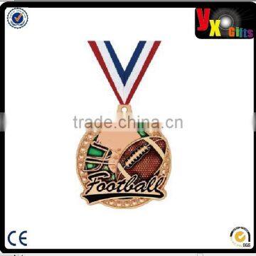 2" Football Bling 2.0 Medal