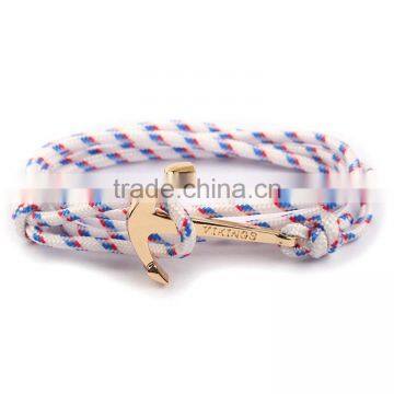 Cuff Cool Men Nylon Rope Anchor Bracelet photo-2