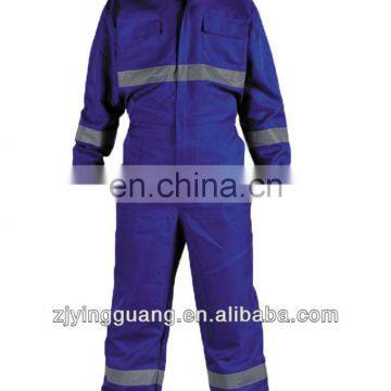 High-vis Coverall, Made of 100% Cotton with EN 471 Class 2 Reflective Tapes