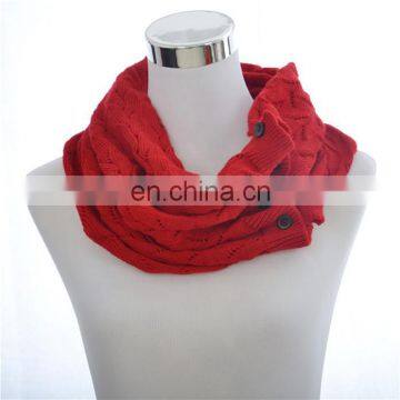 Infinity Bubble Knit Botton Scarves Various Colors photo-4