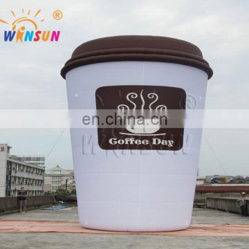 2017 Hot sale giant inflatable coffee cup for advertising