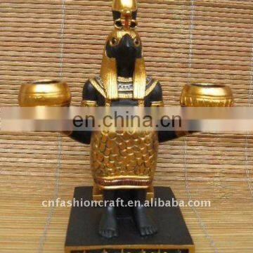 New Egyptian decoraion polyresin candle holder