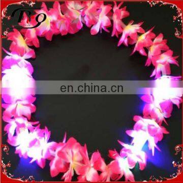 led hawaiian flower leis