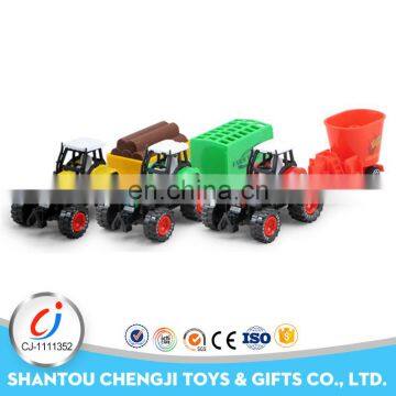 Hot selling diecast farming car model metal toy truck and trailer