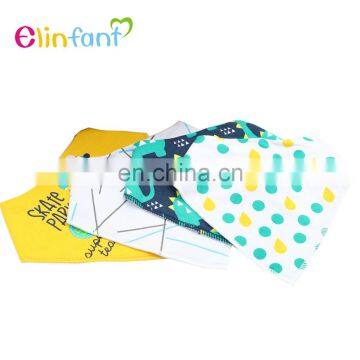 100% Organic Cotton Baby Bandana Drool Bibs Unisex 8-Pack Gift Set for Drooling and Teething