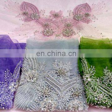 Hand Made Stone Blouse Lace Made In India Design NO.2017 photo-6