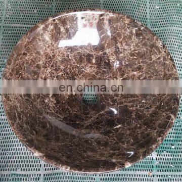 Dark emperador marble sinks,dark emperador brown marble wash basins