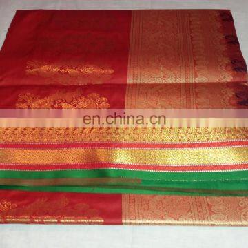 Women's Dress Indian Ethnic Zari Work Pallu Silk Sari Wedding wear Saree