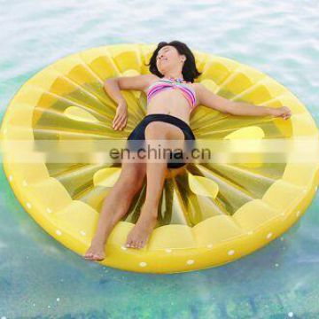 Stock Customized giant / adult inflatable lemon pool float for Amazon