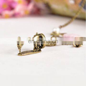 2016 New Hot Charm Statement Necklace, Sewing Machine Pendant Necklace