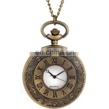 Steam Punk Men Mechanical Wind Hand Vintage Quartz Pocket Watch DS-NJ095