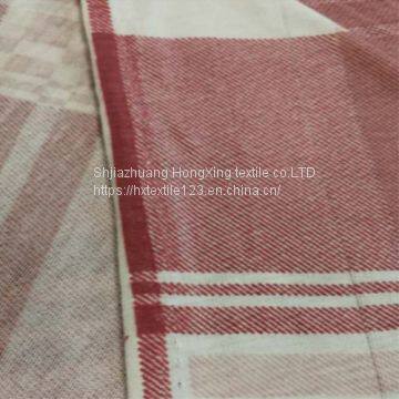 Non-elastic Pure Polyester Fabric With Large Grid Print photo-2