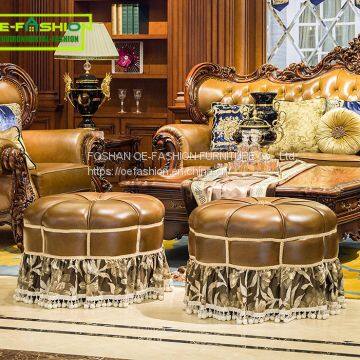 2018 Popular Leather Latest Home 1+2+3 Sofa Set Designs House Living Room Furniture photo-3