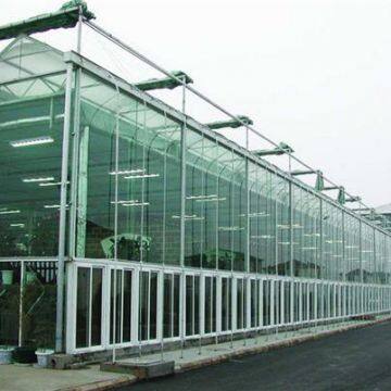 Commercial Glass Greenhouse With Clear PC Sheet Roof photo-3