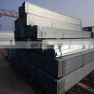 Building material/ Hollow tubes /Q235 Hot dip zinc coated GI galvanized square rectangular steel pipe