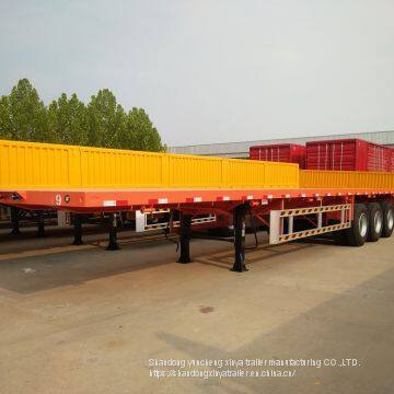 New Arrival 2/3/4 Axles 40ft Flatbed Truck Semi-trailer Container Flatbed Trailer Low Bed Truck Trailer
