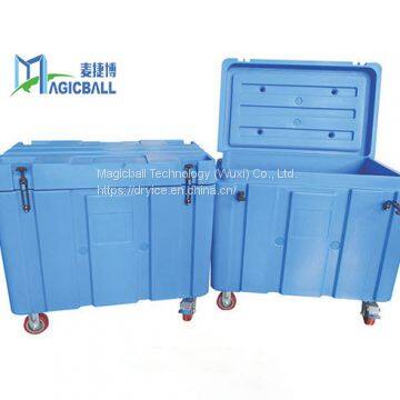 dry ice shipping/cold chain box/food boxes with wheels