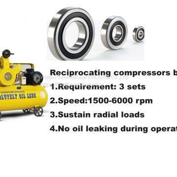 Reciprocating compressors bearing 6201 2RS C3 P5 HG101（-40~200℃）