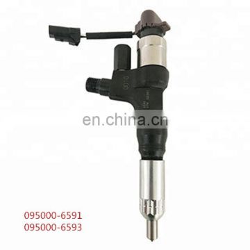 NEW SK210-8 excavator parts common rail injector 095000-6593 095000-6590 095000-6591 095000-6592 for J08E 23670-E0010