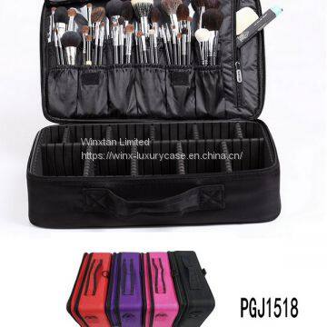 professional nylon makeup case makeup bag beauty case makeup brushes case makeup train case with some compartments inside From Manufacturer Winx Foshan,Guangdong,China Supplier