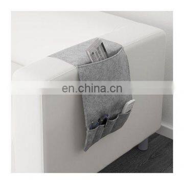 Felt materials Sofa Armrest Caddy Hanging Wall Organizer