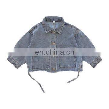 2020 girls' jackets fashion all-match loose cotton denim jacket