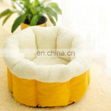 Soft Plush Dog Bed Luxury Round Rest Couch Warm Pet Sleeping Bed photo-6