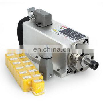 China Manufacturer Air Cooling Spindle Motor for Cnc Milling With Square Type photo-3