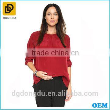 High Quality Custom Wholesale Fashion Red Maternity 's T-shirt