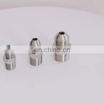 Stainless steel NPT fittings high pressure 1/4" MNPT x 3/8" MJIC connector in hydraulic fittings