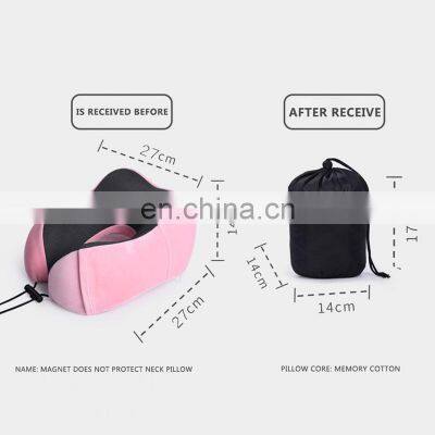 Car U Shaped Memory Foam Neck Pillows Soft Slow Rebound Space Travel Pillow Solid Neck Cervical Healthcare Bedding DropShipping
