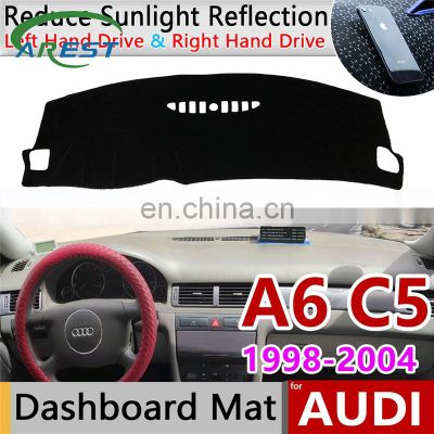 for Audi A6 C5 1998~2004 4B Anti-Slip Mat Dashboard Cover Pad Sunshade Dashmat Protect Carpet Accessories S-line 2001 2002 2003