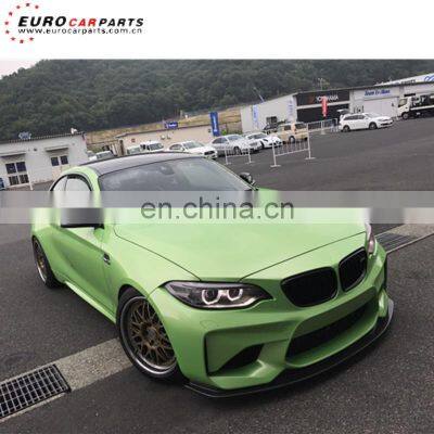 F87 M2 front lip fit for F87 2014-2018y M2 to K-style carbon fiber front lip for M2