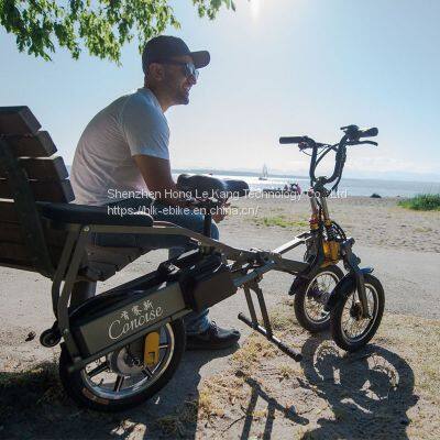 Reverse Three Wheel Foldable Electric Tricycle    Inverted Three-Wheeled Folding Electric Car