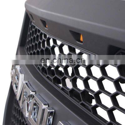 Pickup Truck Front Upper Grill W/O Side LED Lights Mesh Grille for Silverado 2016-2018 photo-3