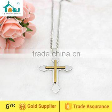 Simple Stainless Steel Cross Pendant wholesale