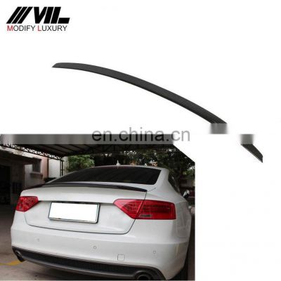 Rear Carbon Fiber Trunk Wing Spoiler for Audi A5 S5 Sedan 2009 -2016