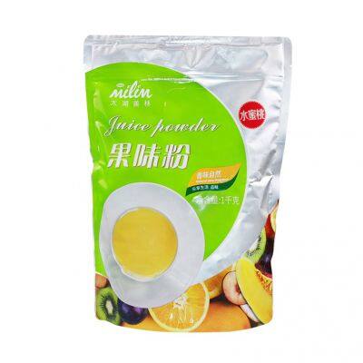 Custom Print Own Logo Milk Green Tea Fruit Powder Packaging Plastic Bag For Snack Food Packaging Roasted Coffee Beans Empty Bags