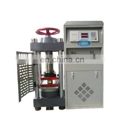 Digital Concrete Cement Compression Test Equipment Soil concrete compressive strength test machine 2000kn