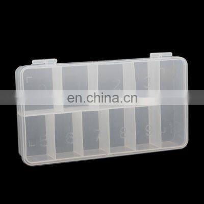 High Quality 1000PCS Plastic Clear Half Transparent Nail Art Tips Cell Empty Nail Tip Storage Box Case Manicure Tool With Number photo-4