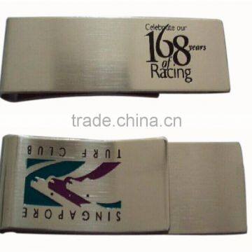 Promotional special metal money clip with wallet