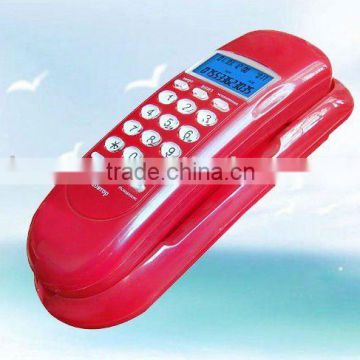 slim red caller id phones