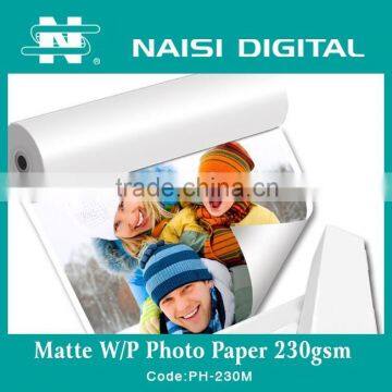 China Manufacturer Waterproof Matte Photo Paper 230gsm